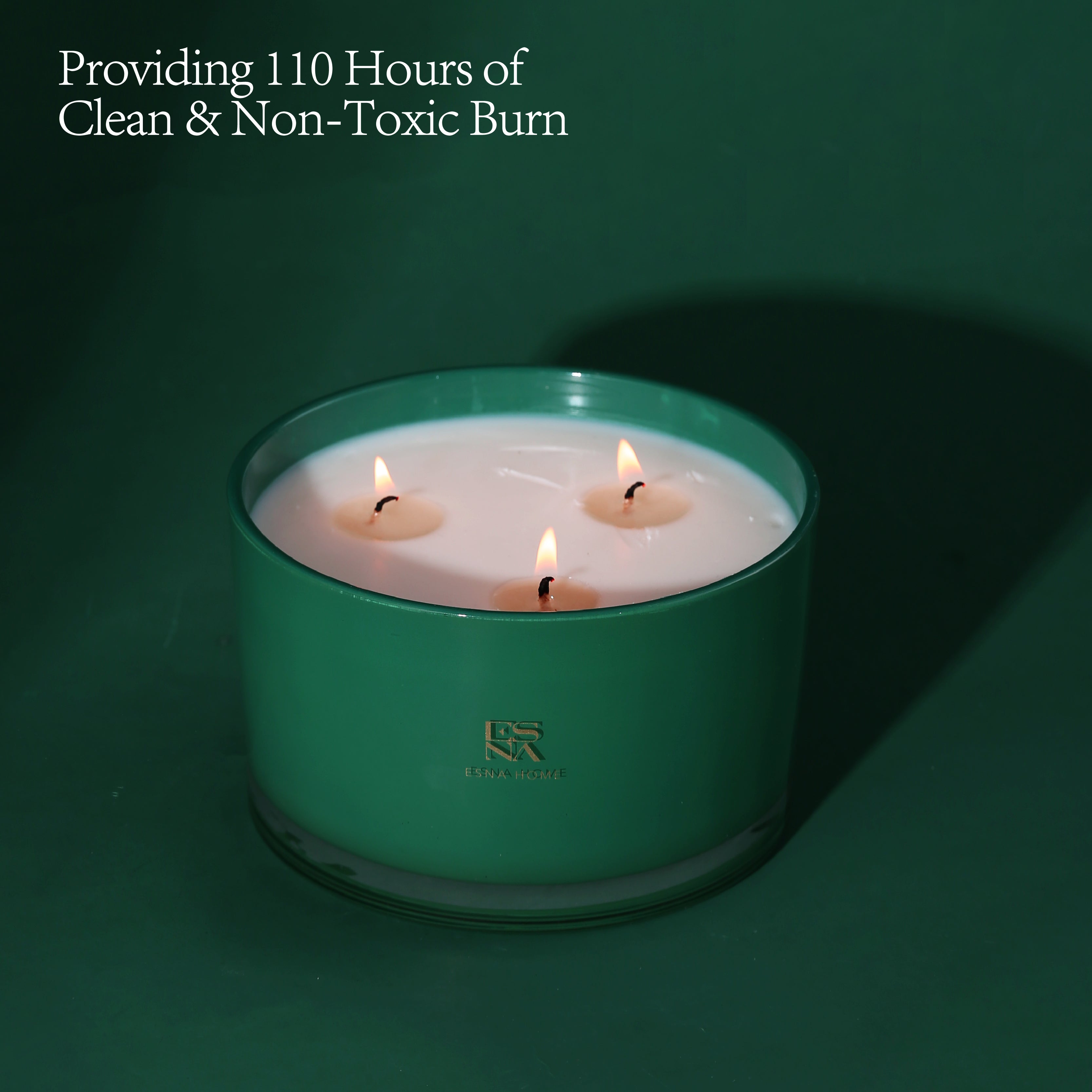 3-Wick Chestnut & Sandalwood Scented Candle | Brillo Collection