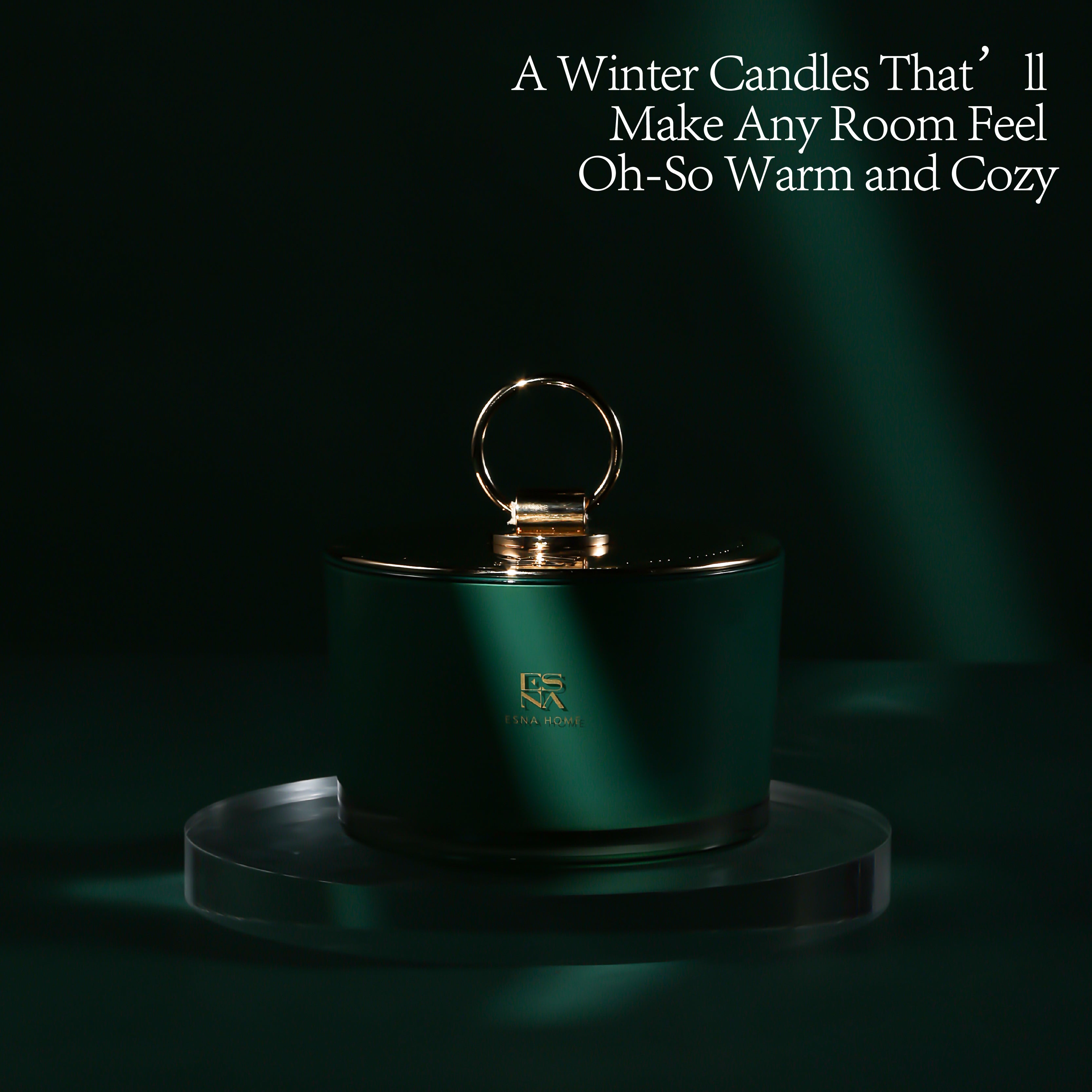 3-Wick Chestnut & Sandalwood Scented Candle | Brillo Collection