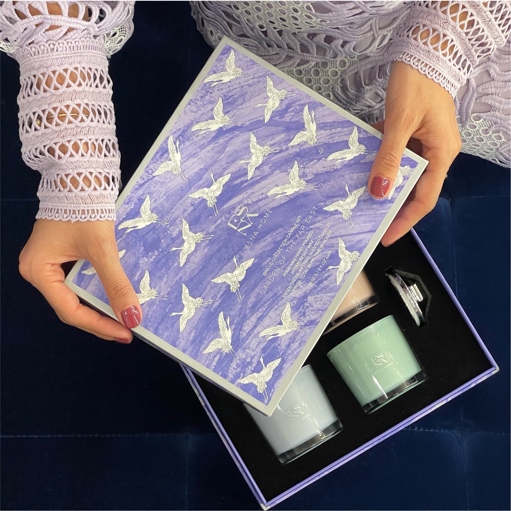 Signature 4 Scented Votive Candles - Garden of the Far East