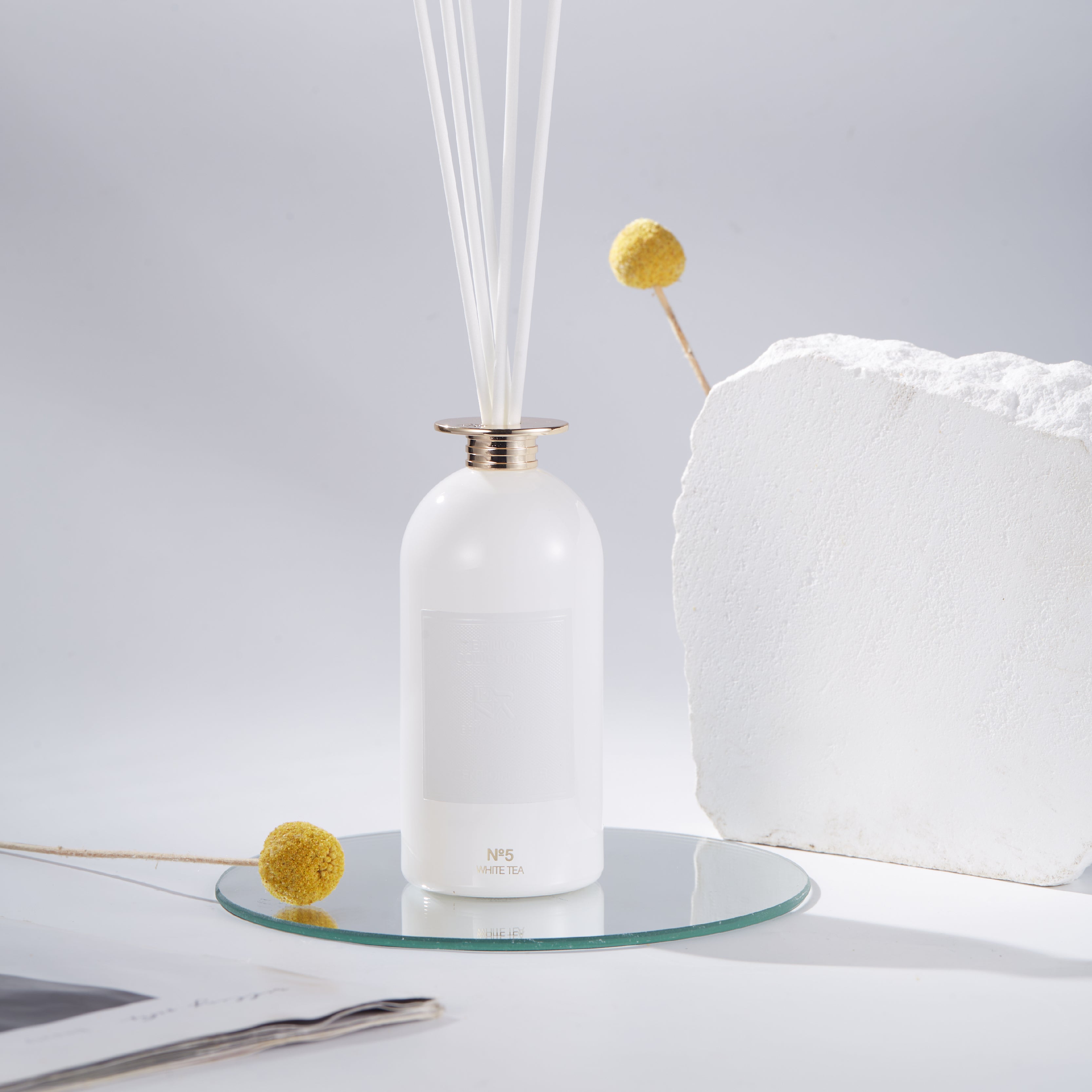 Premium Reed Diffuser Set White Tea | 3.5 Fl Oz 100ml Scented Oil Reed Diffuser