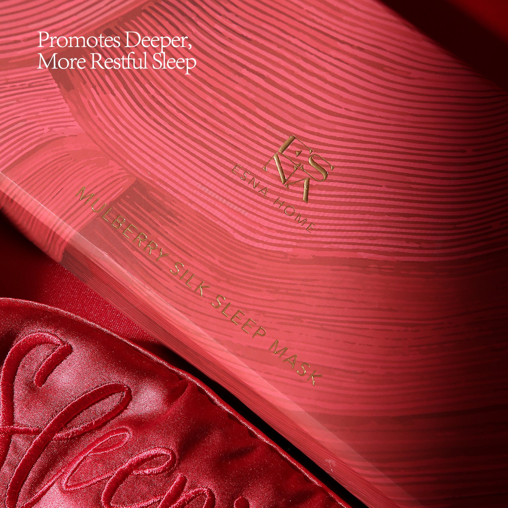 Sleeping Beauty Red 22-Momme Mulberry Silk | Eye Mask