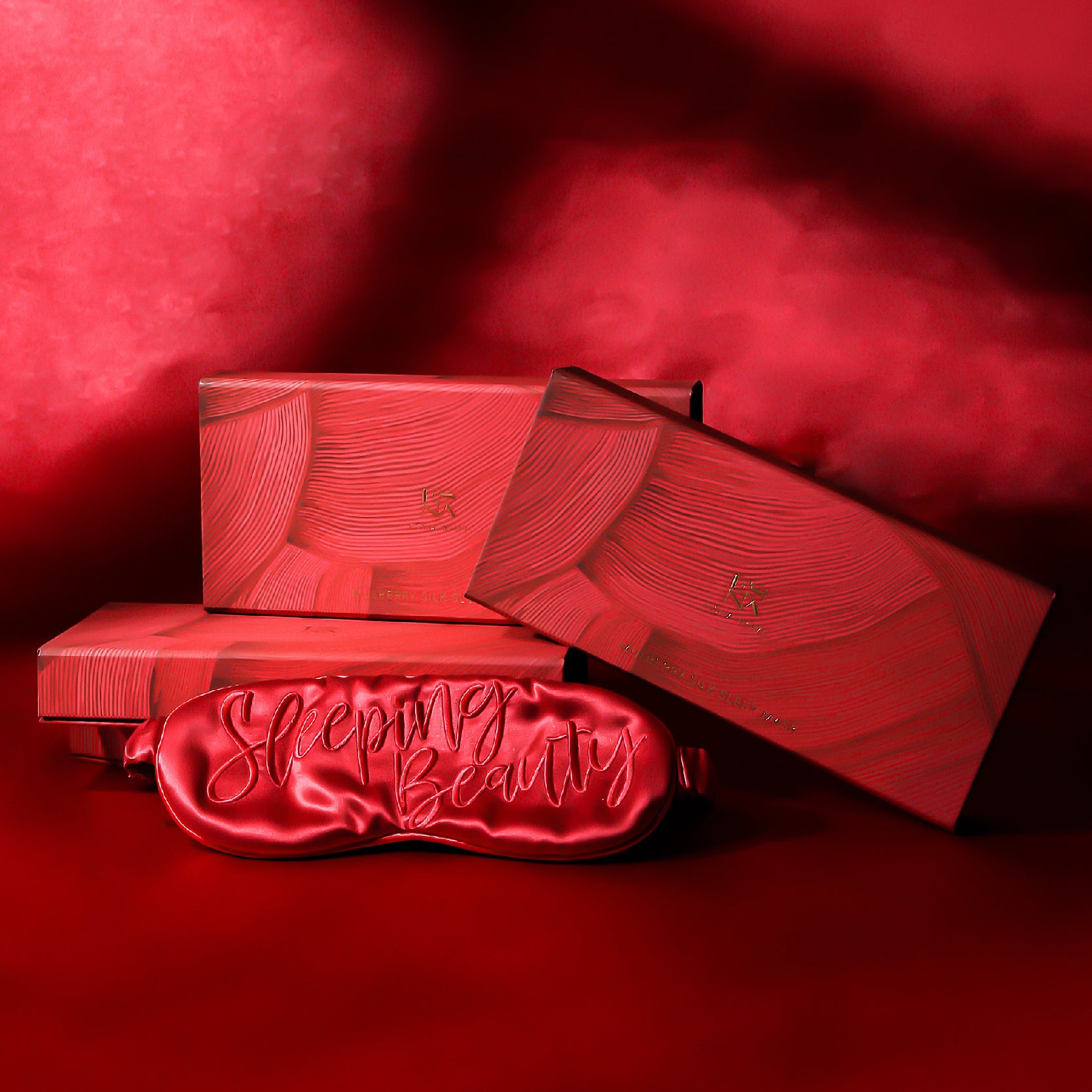 Sleeping Beauty Red 22-Momme Mulberry Silk | Eye Mask