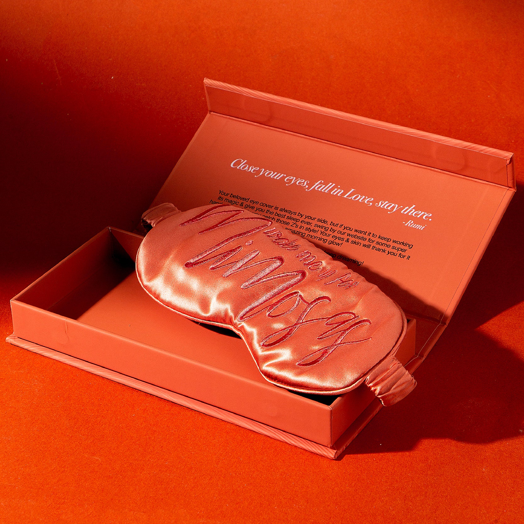 Wake Me Up For Mimosa Silmon 22-Momme Mulberry Silk | Eye Mask