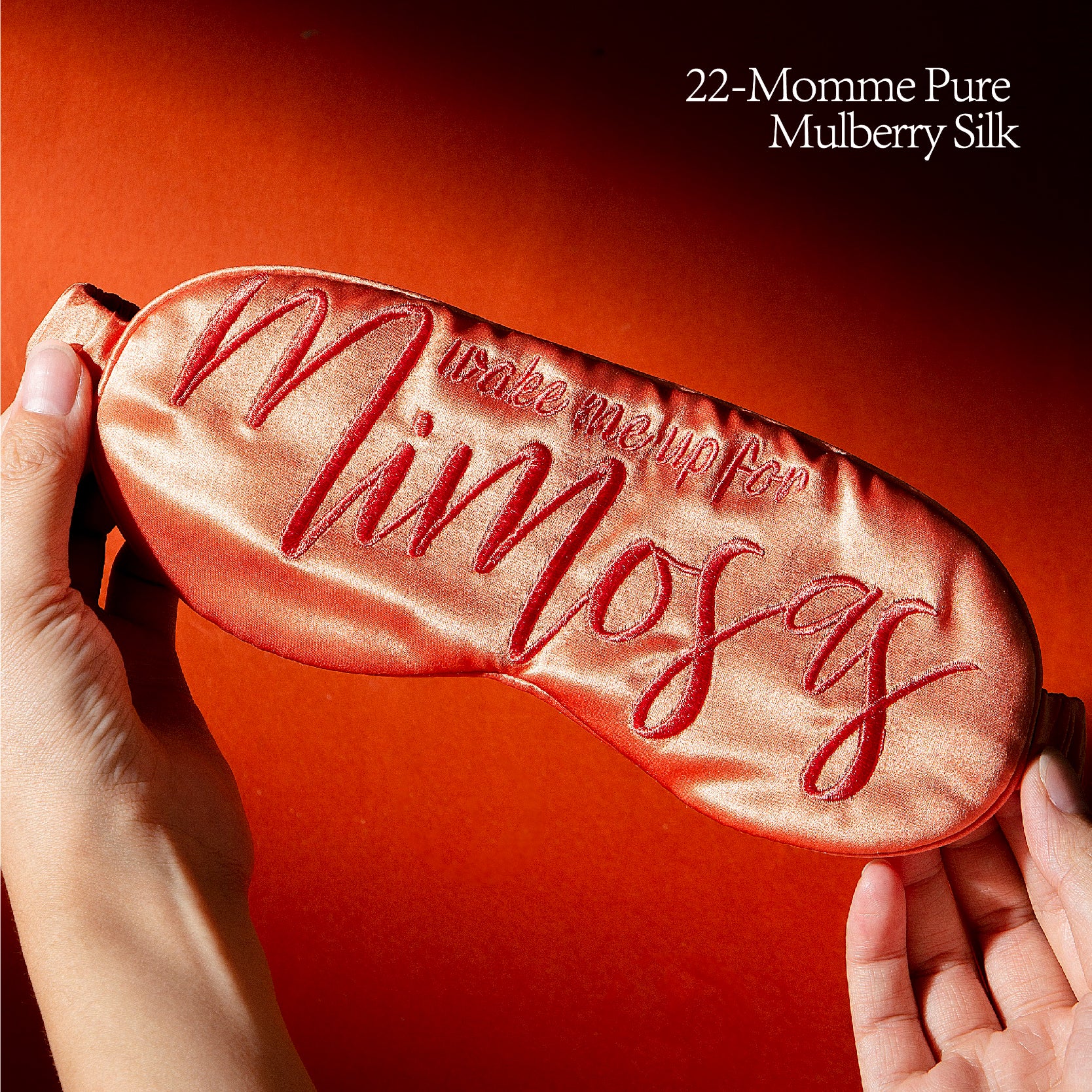 Wake Me Up For Mimosa Silmon 22-Momme Mulberry Silk | Eye Mask