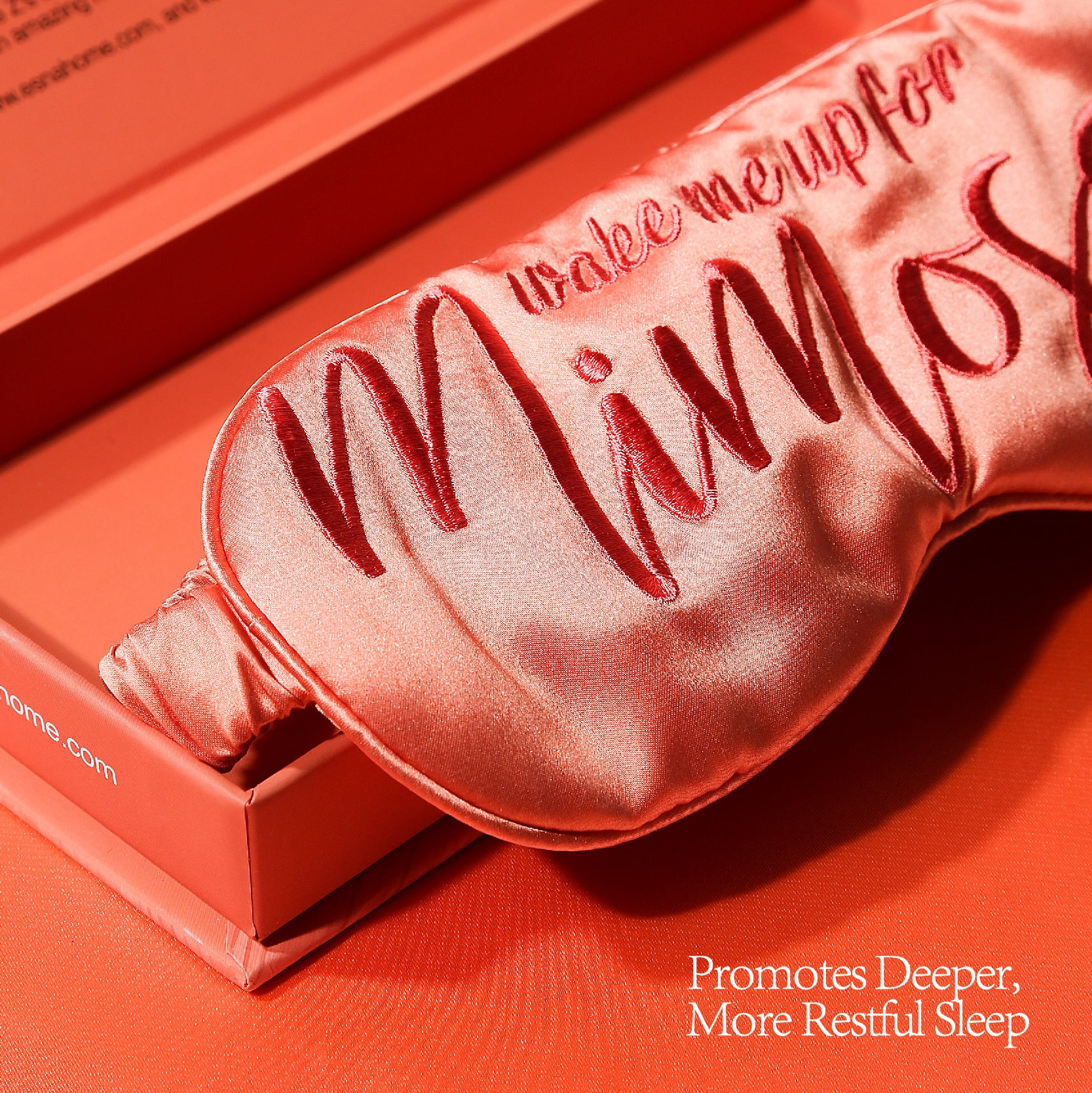 Wake Me Up For Mimosa Silmon 22-Momme Mulberry Silk | Eye Mask