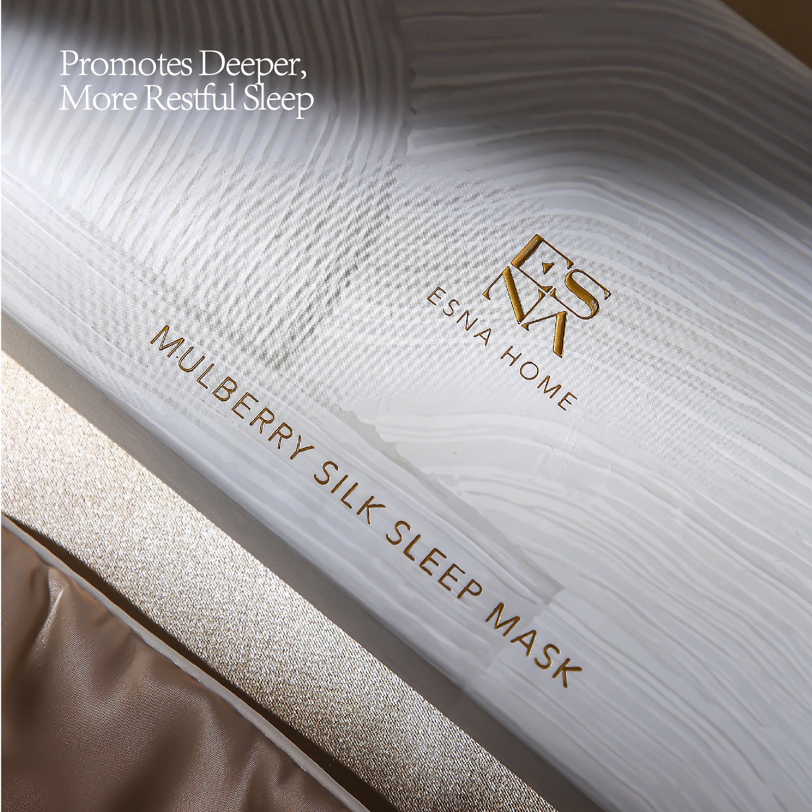 Dreamer White 22-Momme Mulberry Silk | Eye Mask