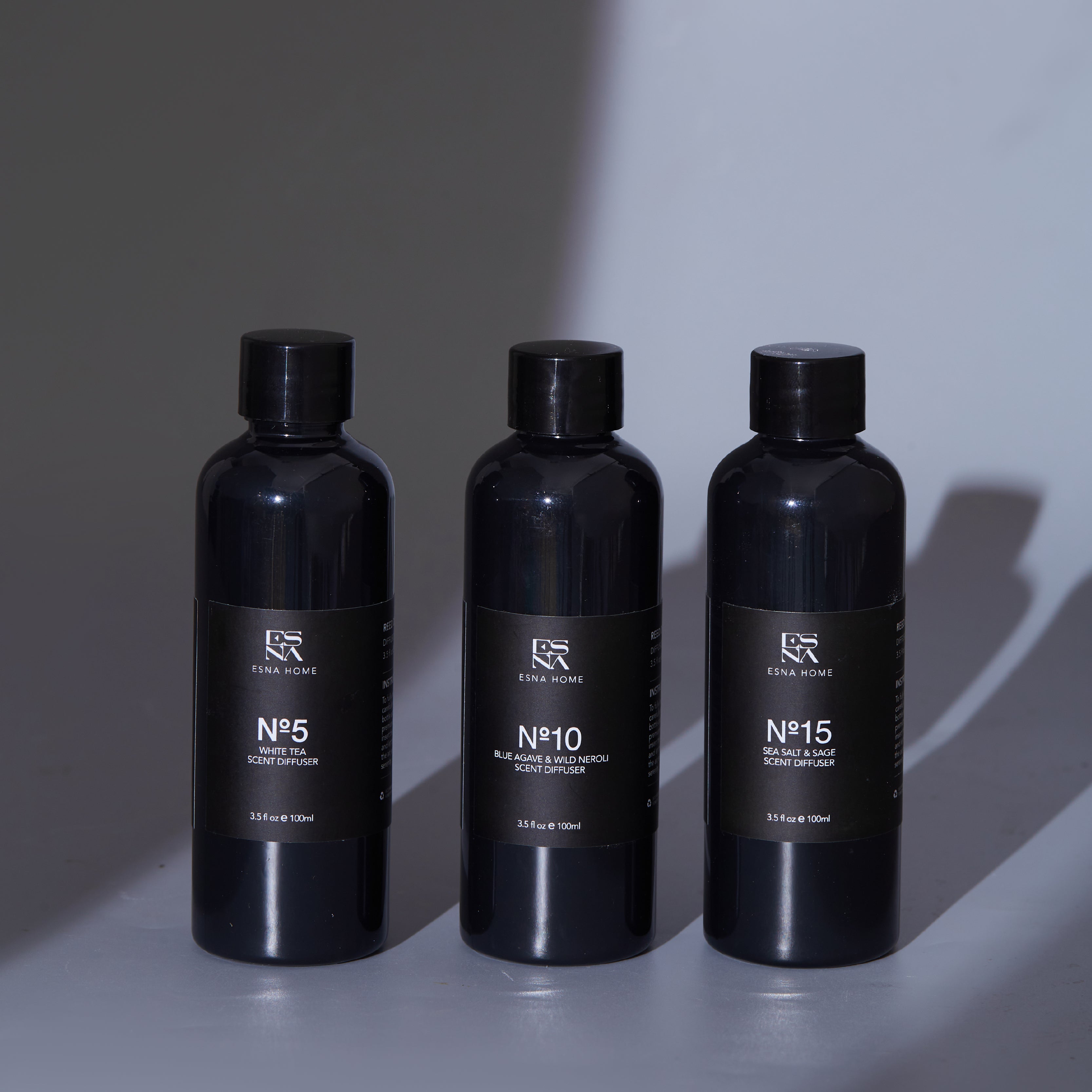 3 * 3.5 Fl Oz 100ml Scented Oil Reed Diffuser Refill Set White Tea | Blue Agave & Wild Neroli | Sea Salt & Sage | Aroma