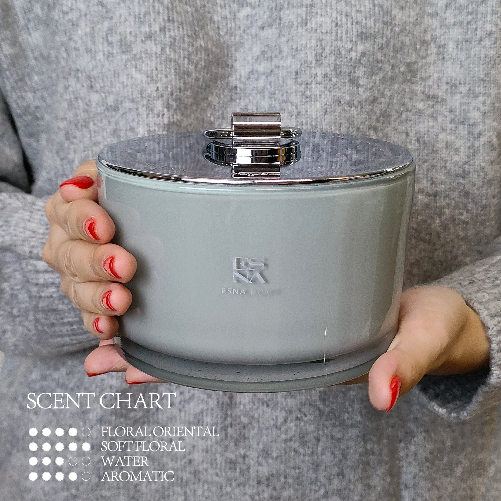 3-Wick Blue Agave & Wild Neroli Scented Candle | Brillo Collection