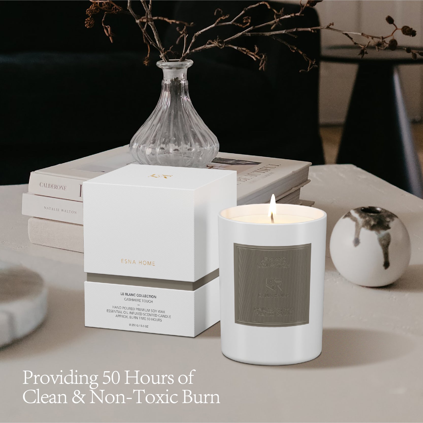 Cashmere Touch Scented Candle | Le Blanc Collection