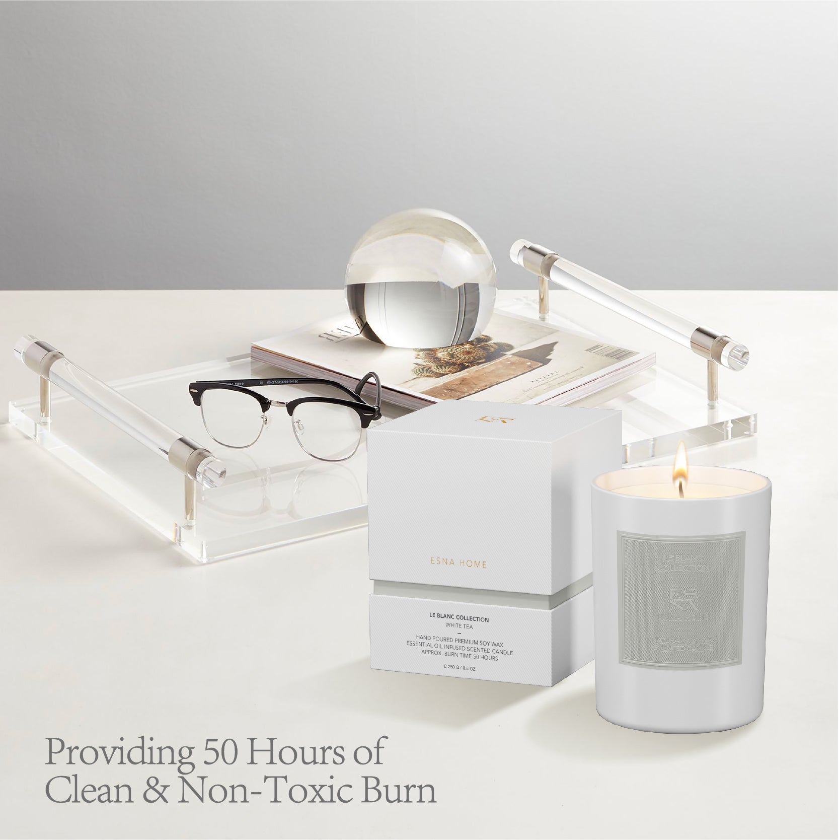White Tea Scented Candle | Le Blanc Collection