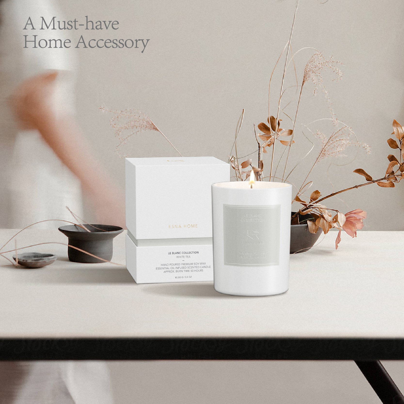 White Tea Scented Candle | Le Blanc Collection