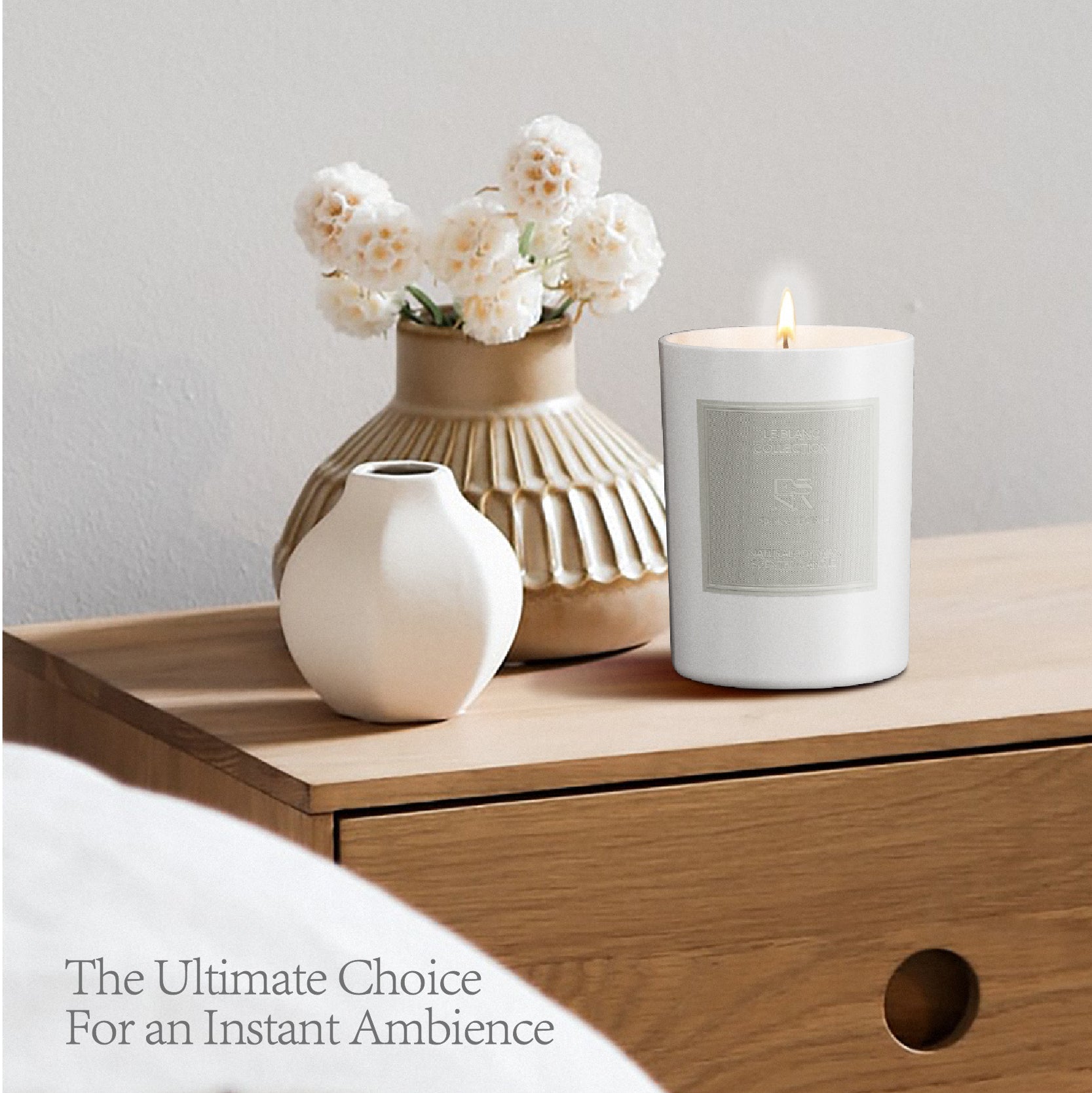 White Tea Scented Candle | Le Blanc Collection