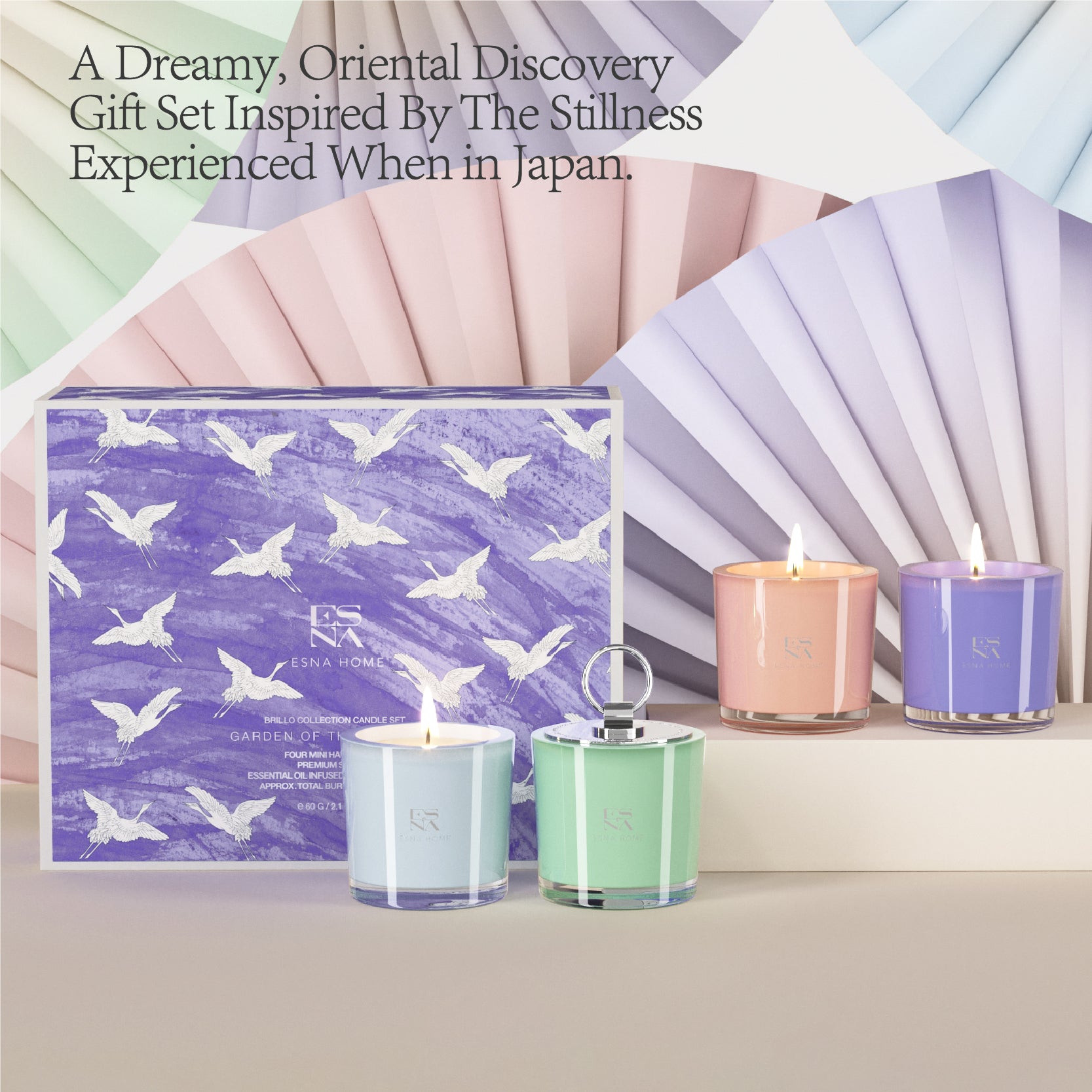 Signature 4 Scented Votive Candles - Garden of the Far East