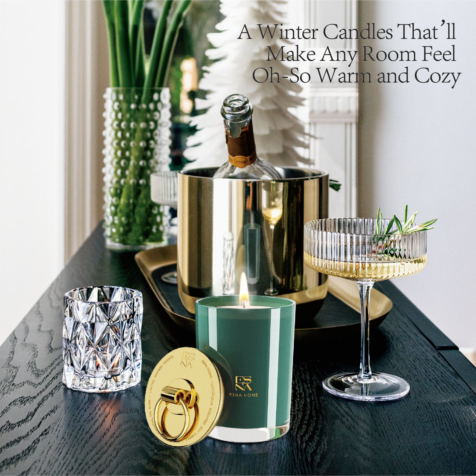 Chestnut & Sandalwood Scented Candle | Brillo Collection