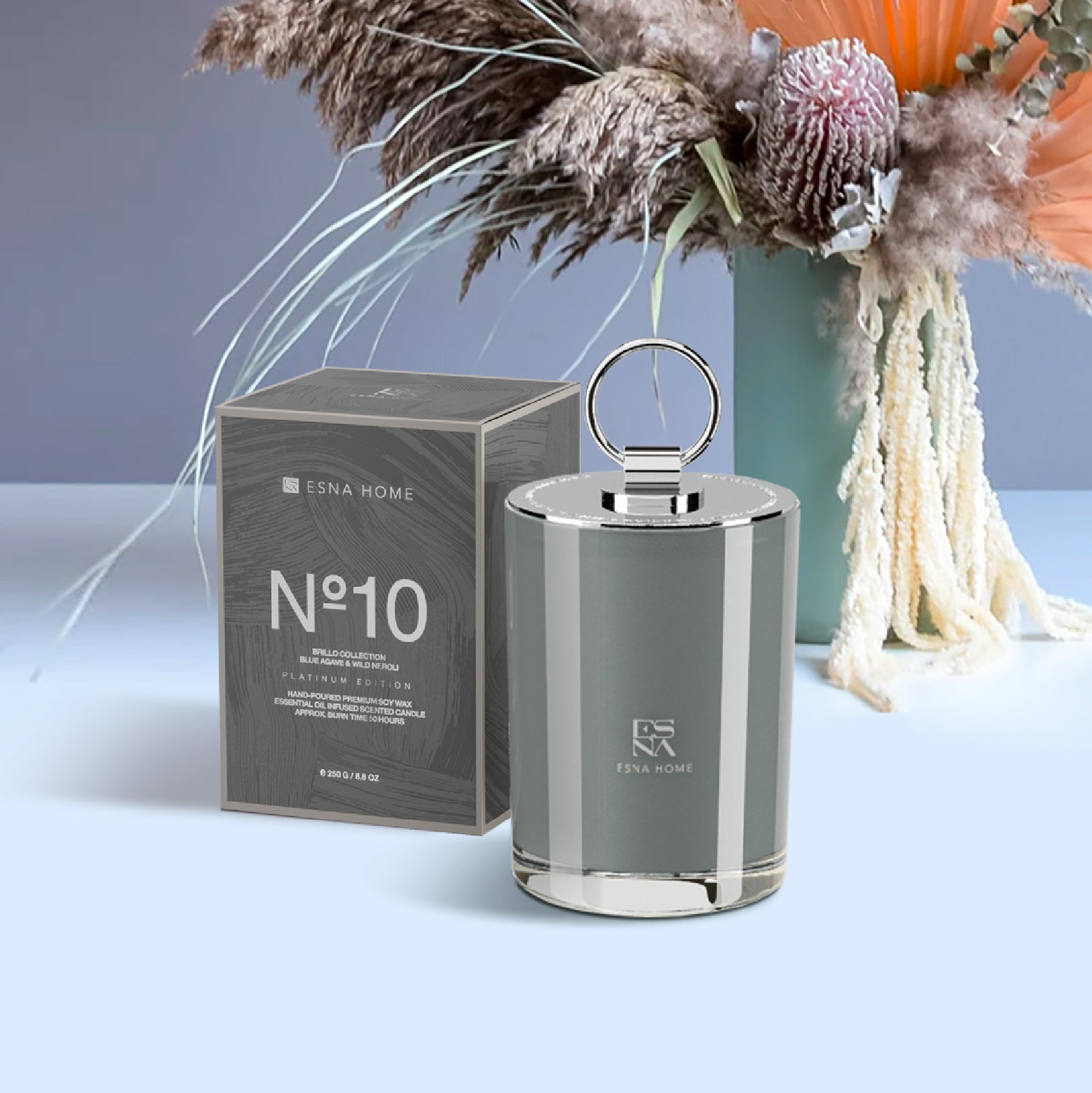 Blue Agave & Wild Neroli Scented Candle | Brillo Collection