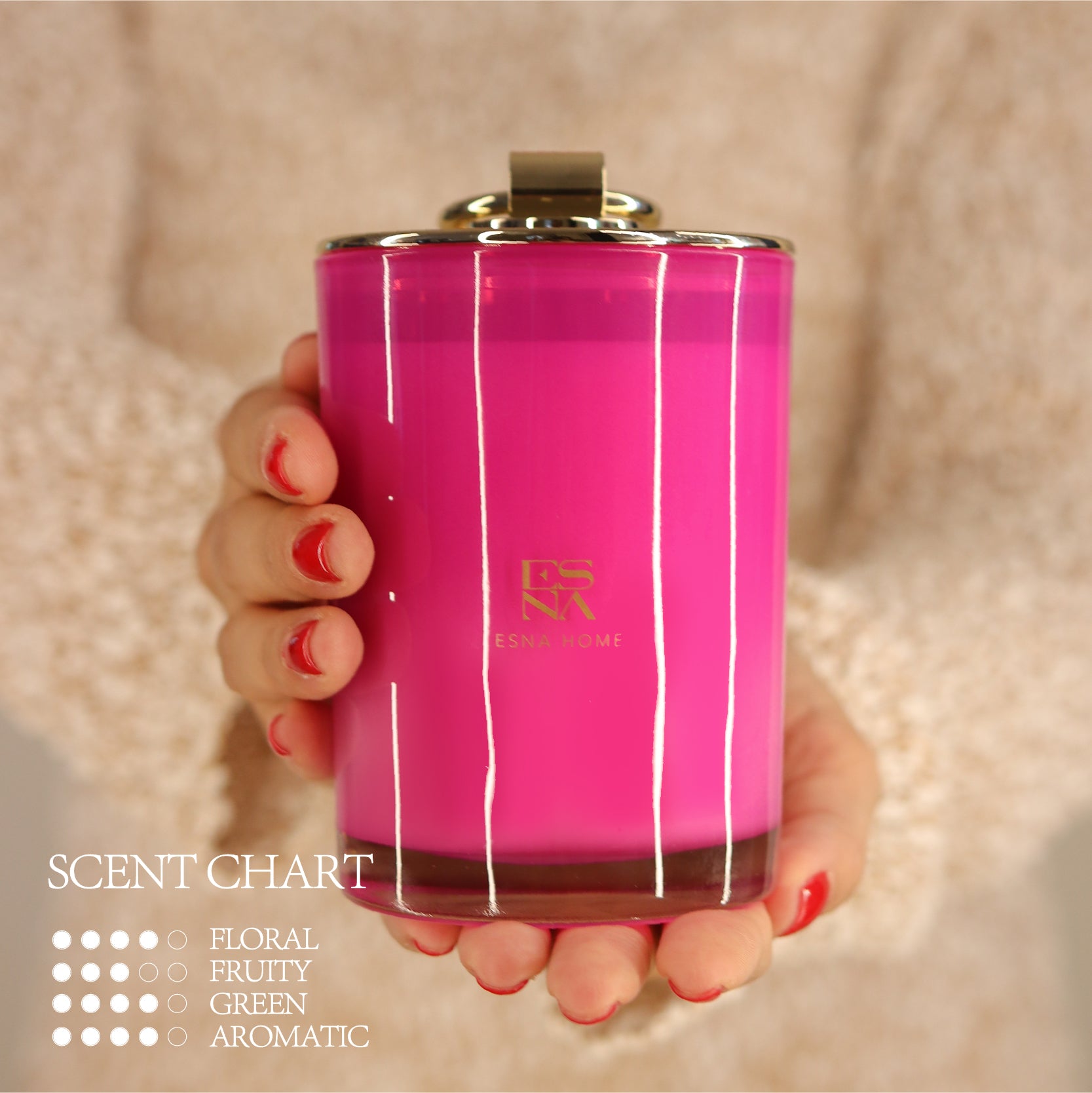 Fresh Cut Roses & Berries Scented Candle | Brillo Collection