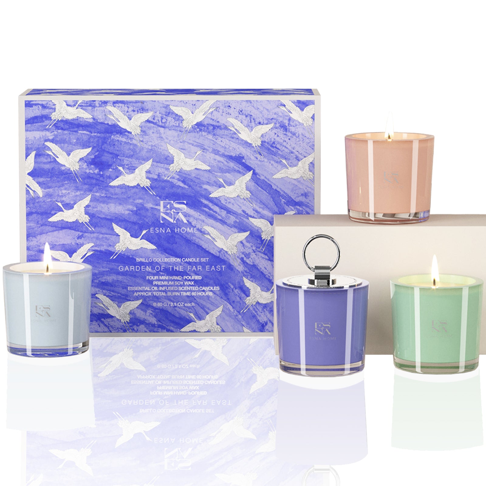 Signature 4 Scented Votive Candles - Garden of the Far East