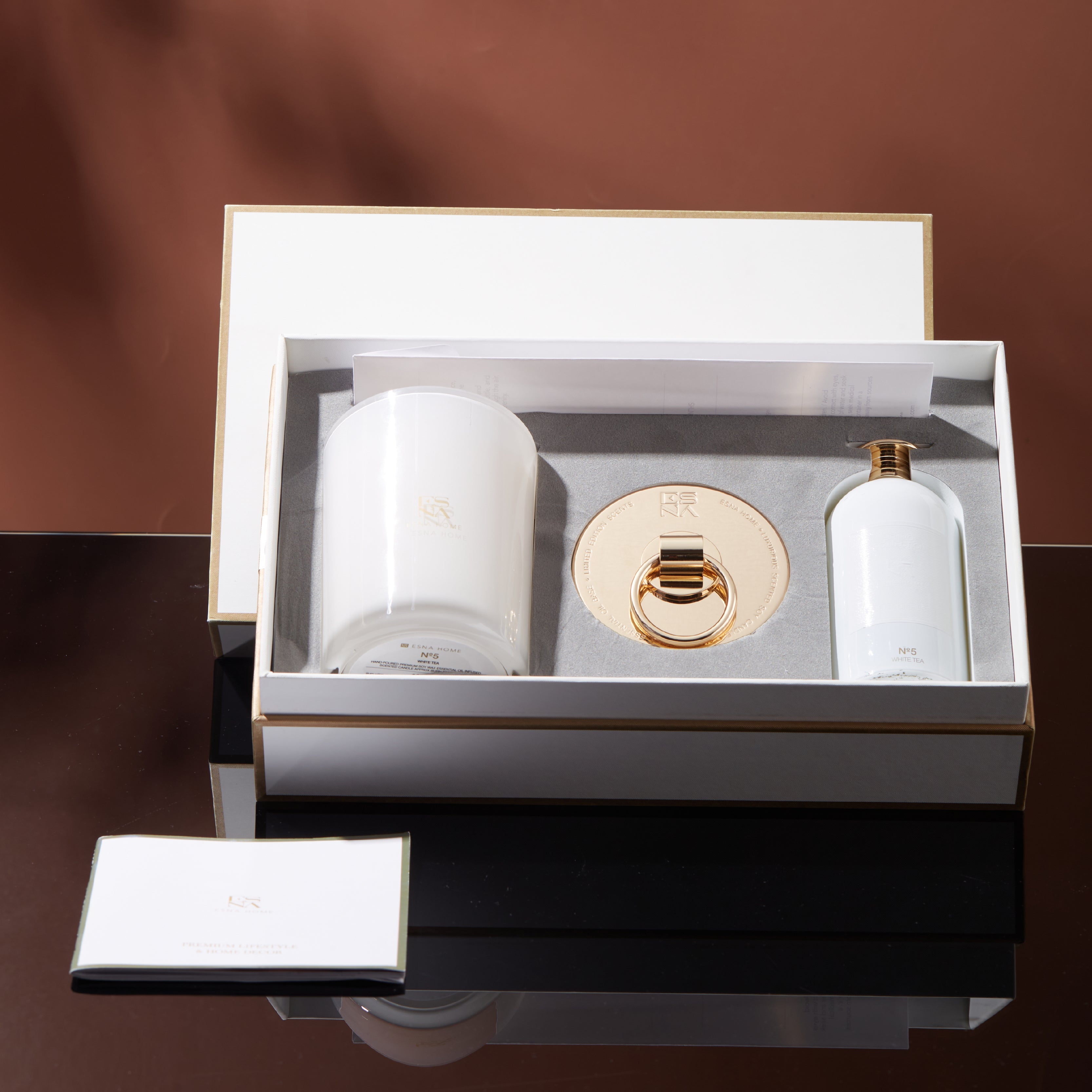 3.5 Fl Oz 100ml Fragrance Oil White Tea Scented Candle Gift Set