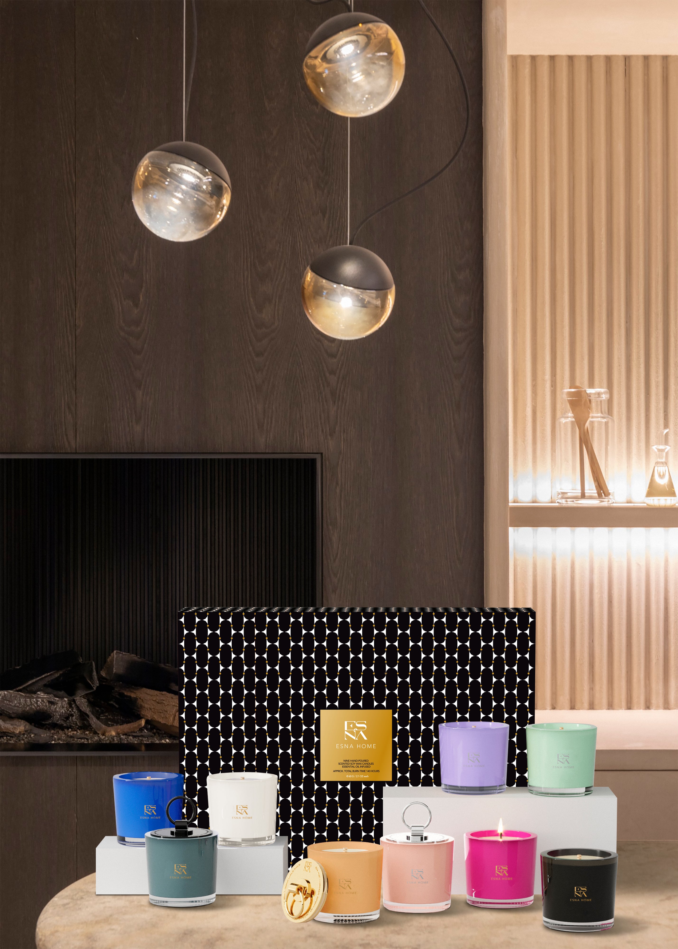  ESNA HOME Aromatherapy Scented Candles