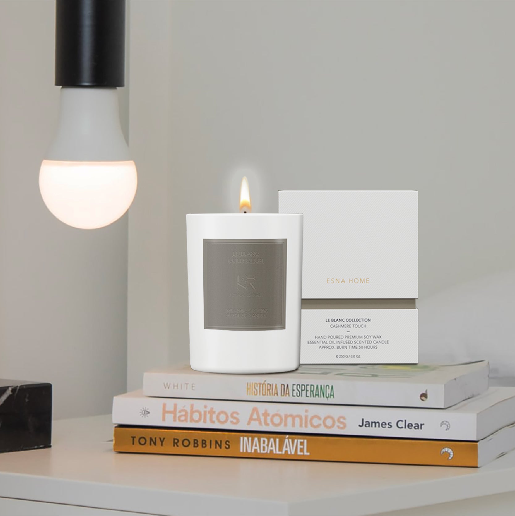 Cashmere Touch Scented Candle  |  Le Blanc Collection
