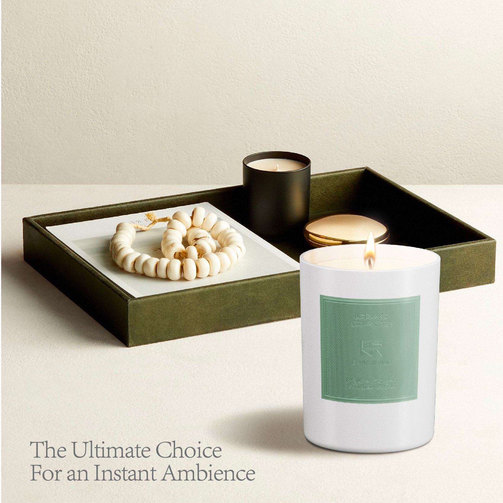 Zen Garden Scented Candle  |  Le Blanc Collection