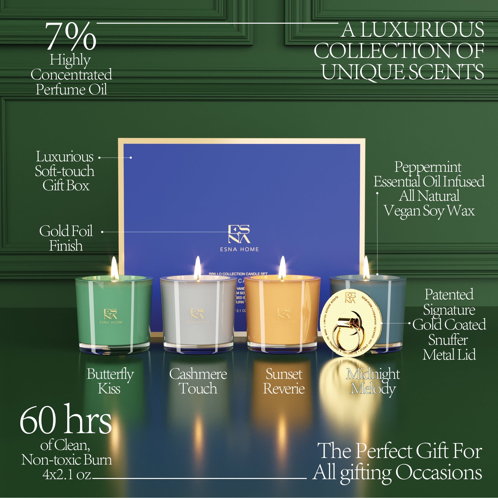 Signature 4 Scented Votive Candles - Whimsical Tale